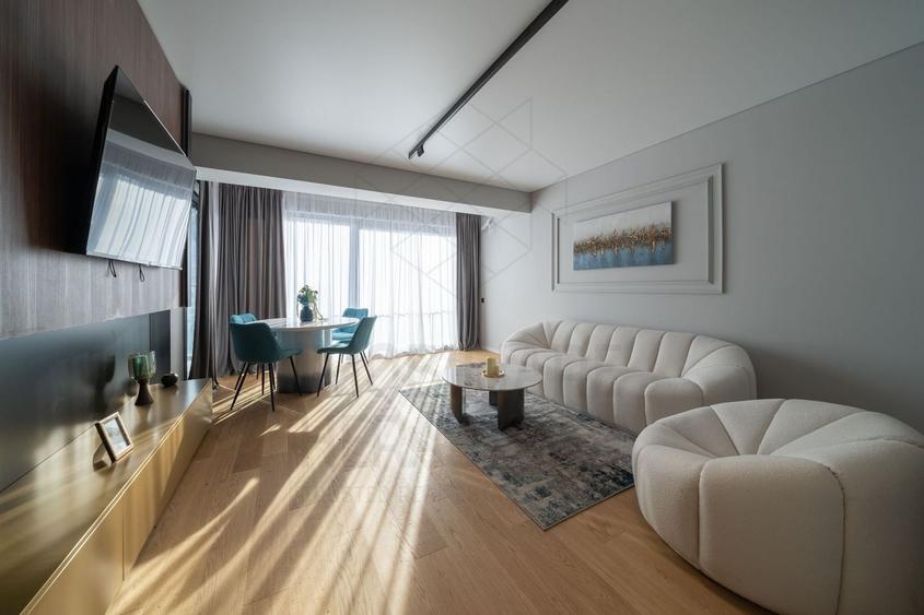 Apartament cu 2 camere semidecomandat, mobilat în Barbu Văcărescu