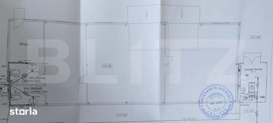 Spațiu comercial, de 180 mp, în Vulpeni