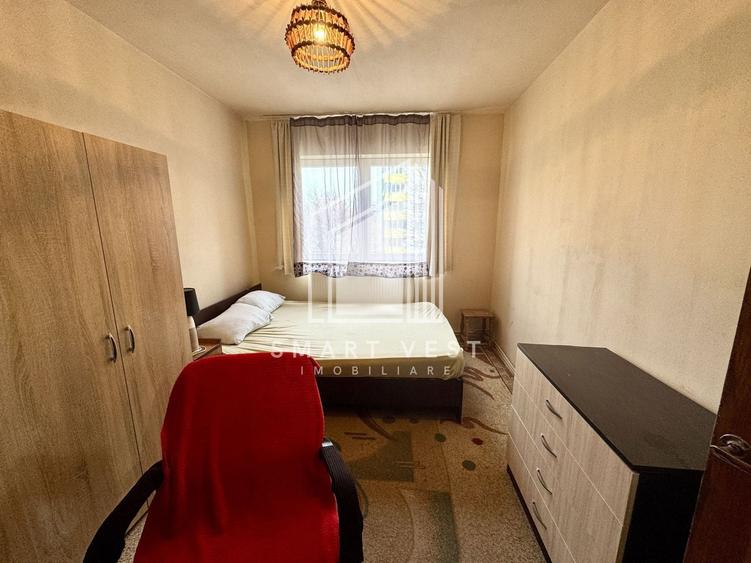 Apartament cu 3 camere decomandat, mobilat în Micro 15