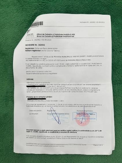 Teren Construcții intravilan de 399 mp, în Bucium