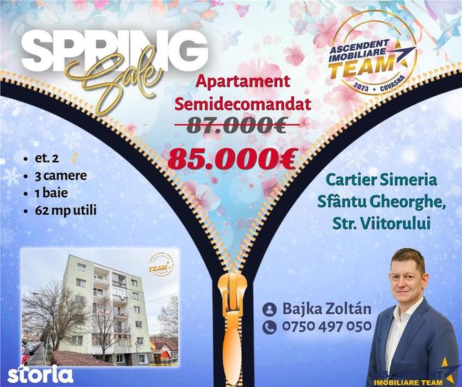 3D& FILM! Apartament 3 camere,etaj 2, areal apreciabil, Simeria,Sfantu - 7