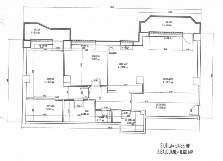 Apartament cu 3 camere semidecomandat, mobilat în Bucureștii Noi