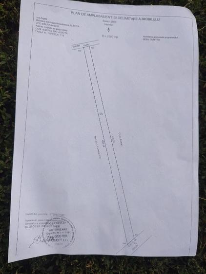 Teren de 7500 mp, în Albota