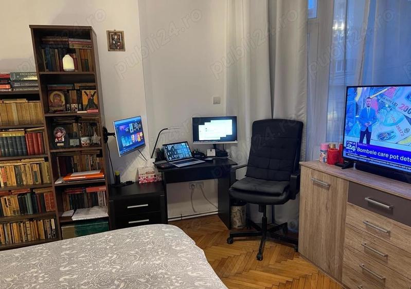 Apartament cu 3 camere decomandat, mobilat în Grădina Icoanei