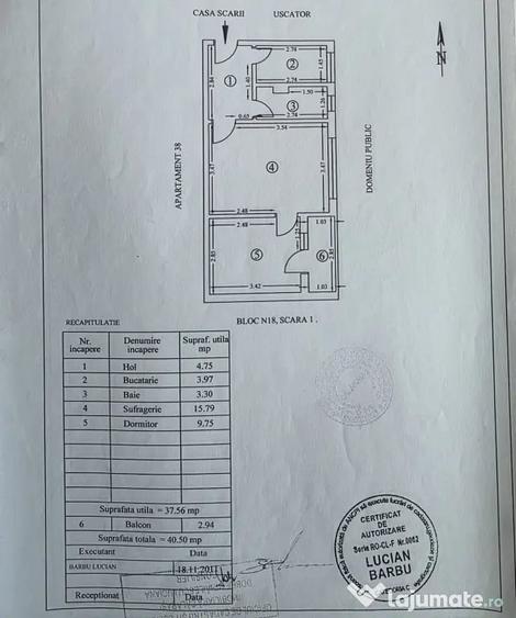 Apartament cu 2 camere semidecomandat în Exterior Vest