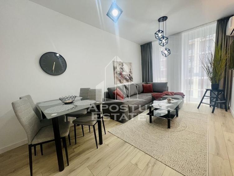 Apartament cu 2 camere semidecomandat, mobilat în Torontalului