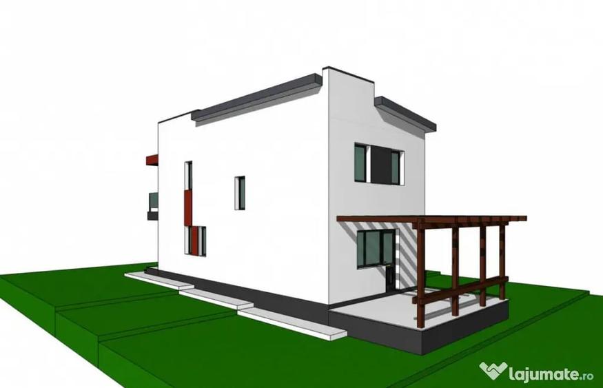 Casă cu 4 camere cu Teren 480 Mp în Bârnova