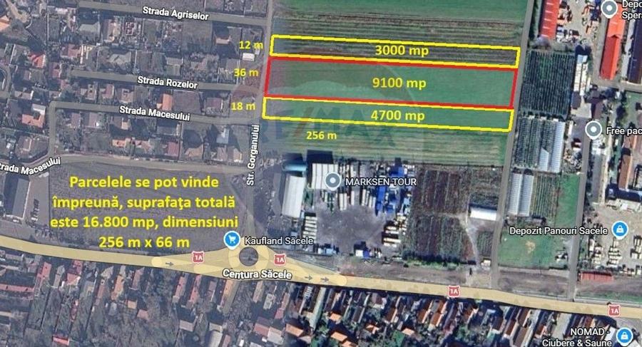 Teren agricol intravilan de 9100 mp, în Satulung