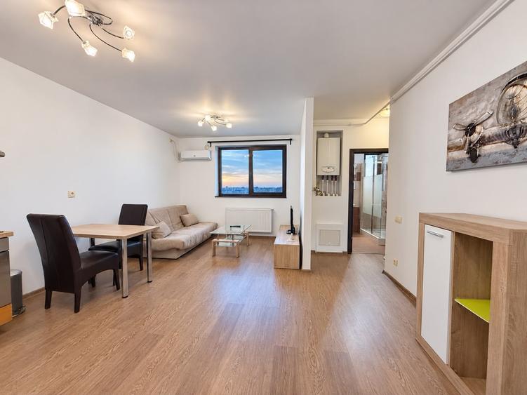 Apartament cu 2 camere semidecomandat, mobilat în Iancului