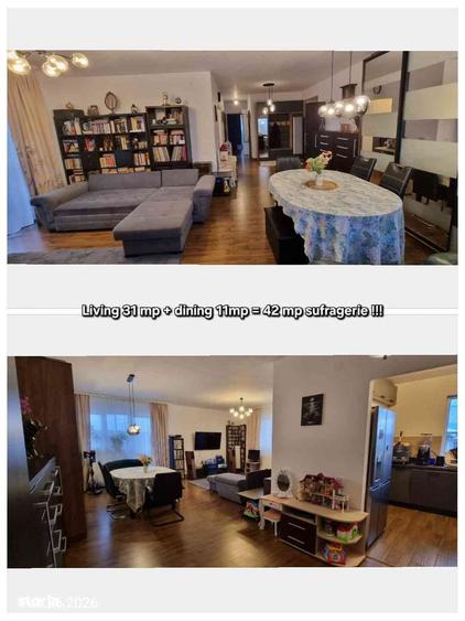 Apartament cu 3 camere decomandat în Central