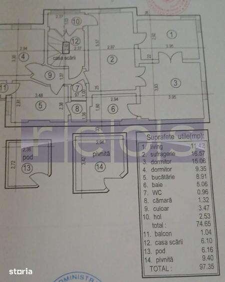 Apartament cu 4 camere în Gara de Nord