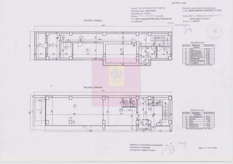 Spațiu comercial, de 568 mp, în Unirii