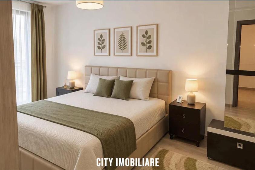 Apartament cu 2 camere semidecomandat, mobilat în Între Lacuri