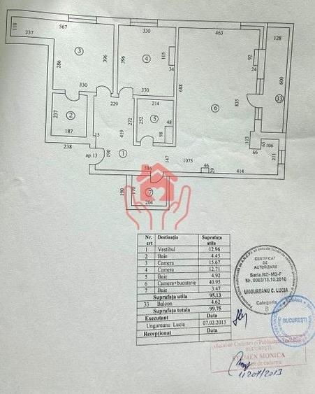 Apartament cu 3 camere decomandat, mobilat în Herăstrău