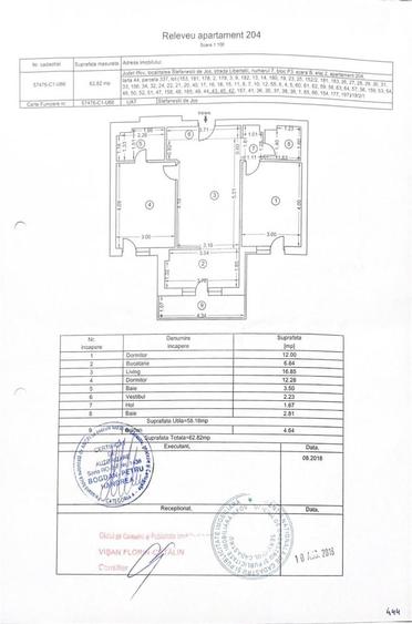 Apartament cu 3 camere decomandat în Crețuleasca