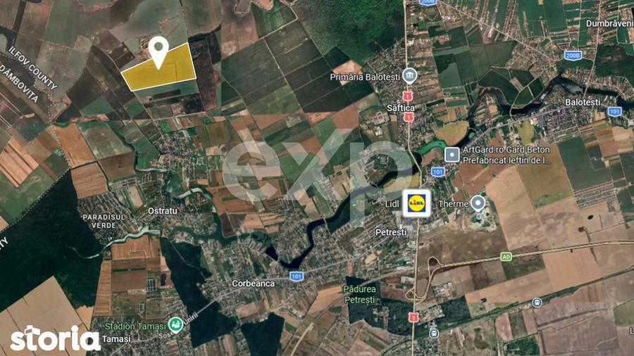 Teren de 450000 mp, în Corbeanca