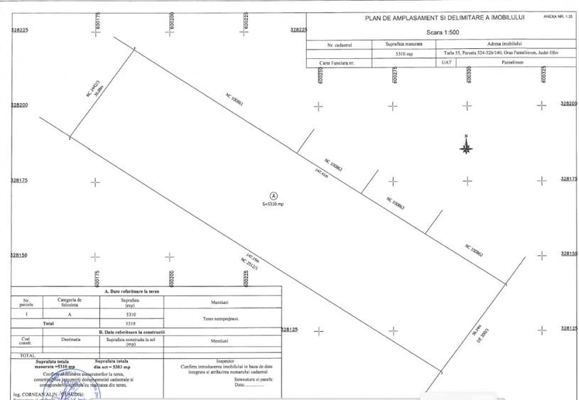 Teren Construcții intravilan de 5310 mp, în Pantelimon