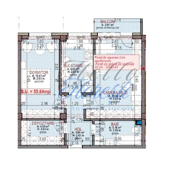 Apartament 2 camere , decomandat, zona Urusagului - 1