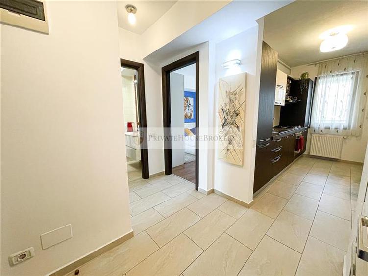 Apartament cu 2 camere semidecomandat, mobilat în Băneasa