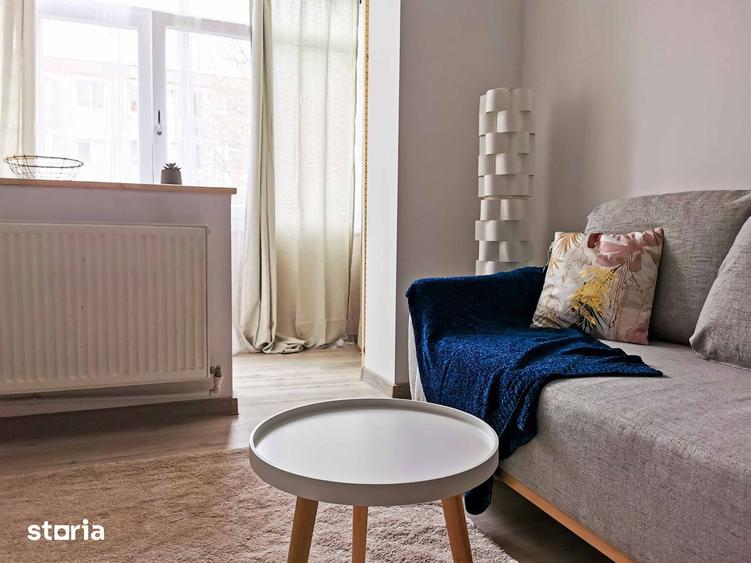 Apartament cu 2 camere semidecomandat în Central