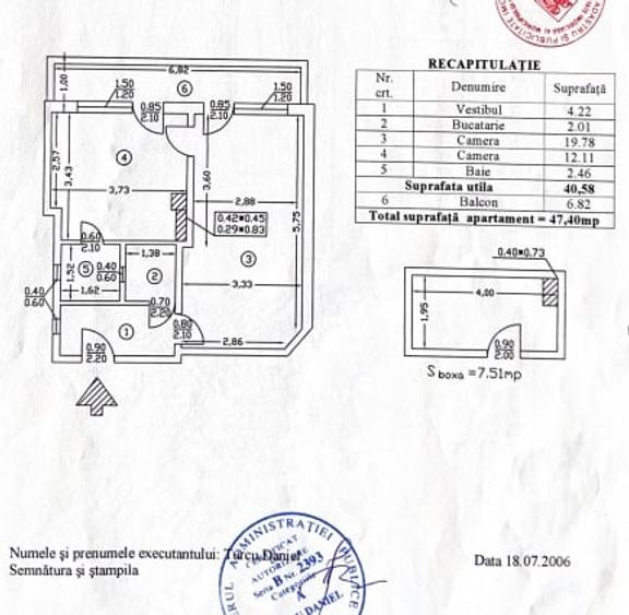Apartament cu 2 camere semidecomandat în Eminescu