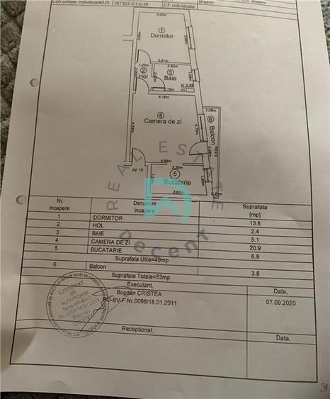 Apartament 2 camere, Tractorul, etaj 3, semidecomandat - 10