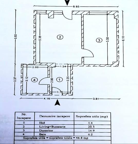Apartament 2 camere parter 70 mp din care Terasa 23 mp Urziceni bloc nou UR3 - 7