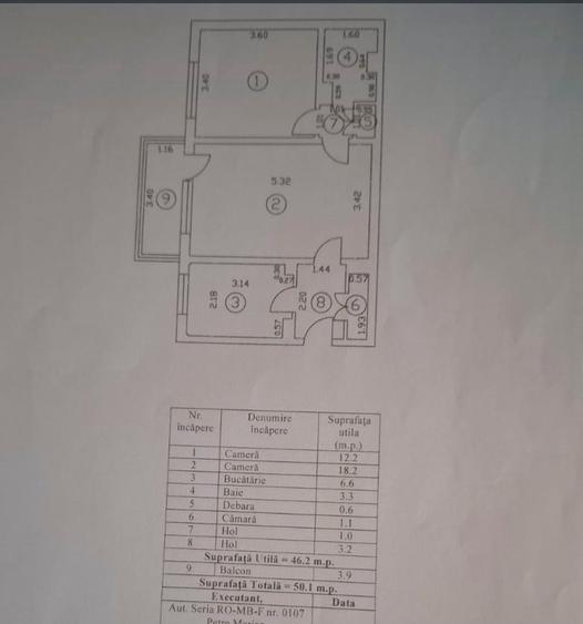 Apartament cu 2 camere semidecomandat în Colentina