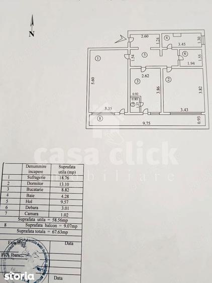 Apartament cu 2 camere decomandat în Micro 17