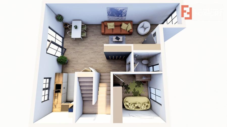 Duplex cu 4 camere cu Canalizare în Giarmata