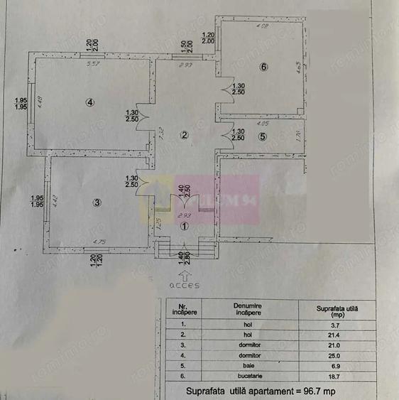 Casă cu 3 camere cu Canalizare în Central