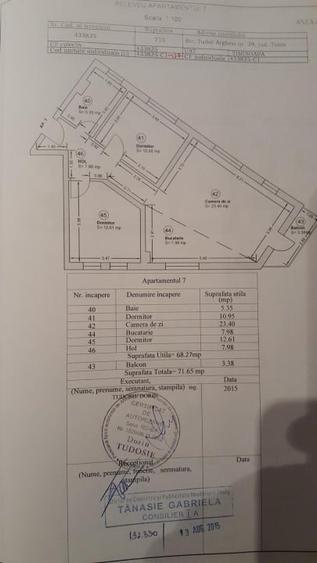 Apartament cu 3 camere semidecomandat, mobilat în Aradului