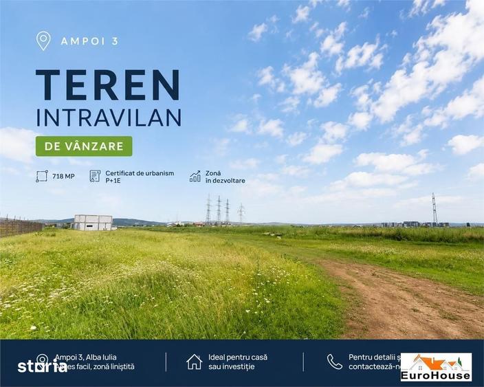 Teren de 718 mp, în Ampoi 3