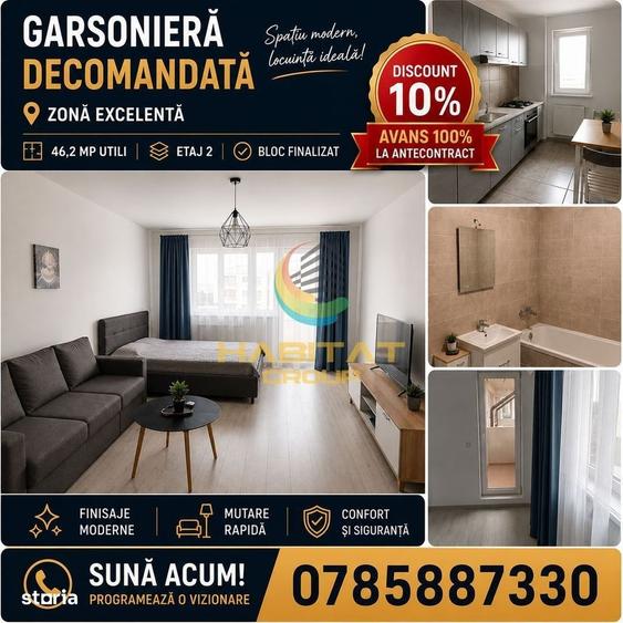 Garsonieră decomandată în Central