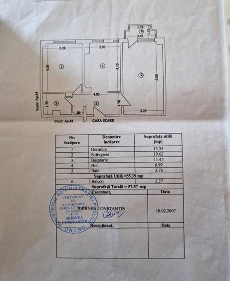 Apartament cu 2 camere decomandat, mobilat în Capitol