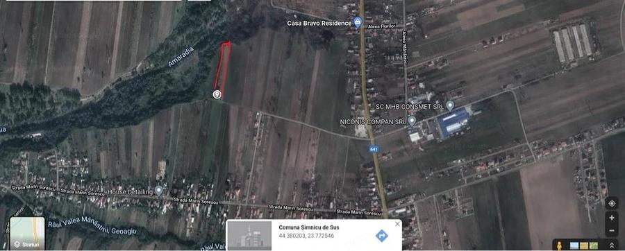 Teren de 12775 mp, în Brâncoveanu
