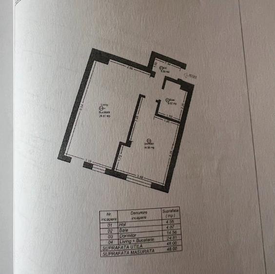 Apartament cu 2 camere decomandat în Fratelia