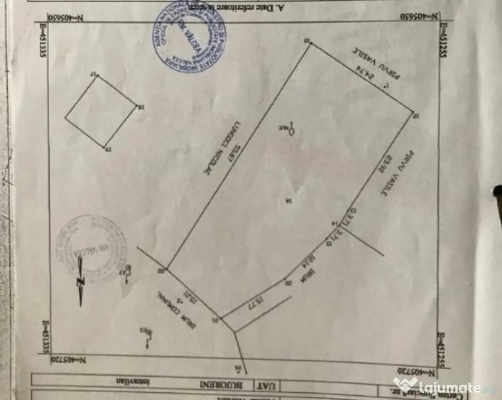 Teren de 1300 mp, în Bujoreni