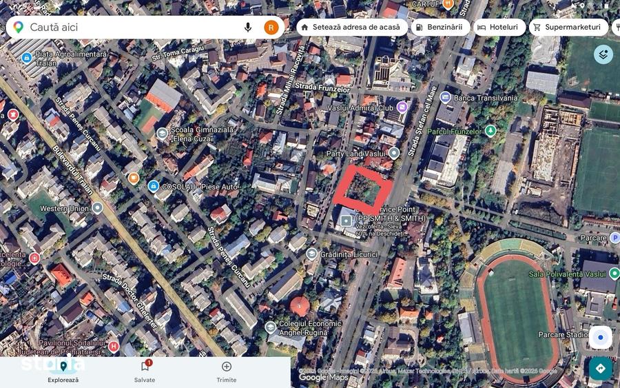Teren de 3000 mp, în Ultracentral