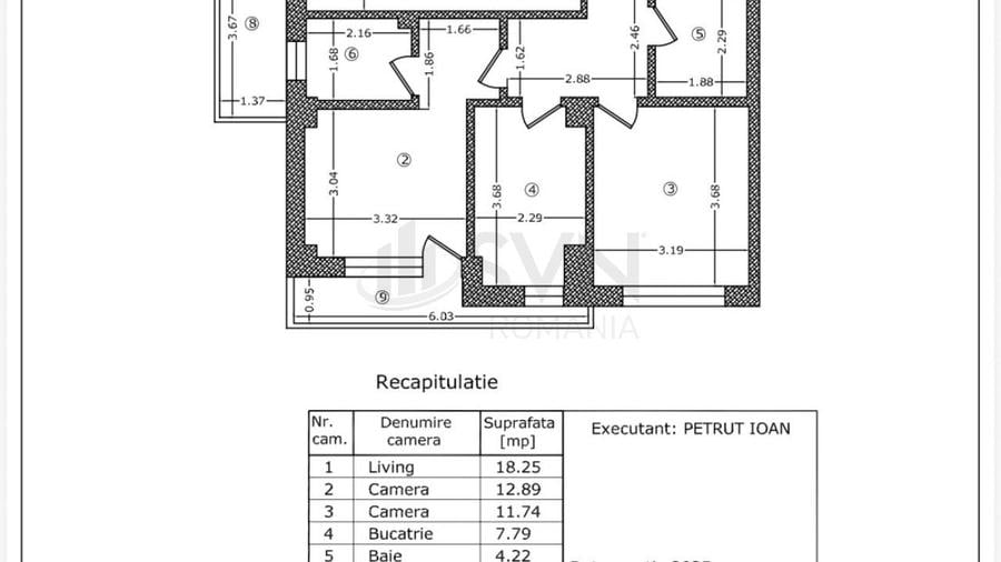 Apartament cu 3 camere decomandat în 1 Mai