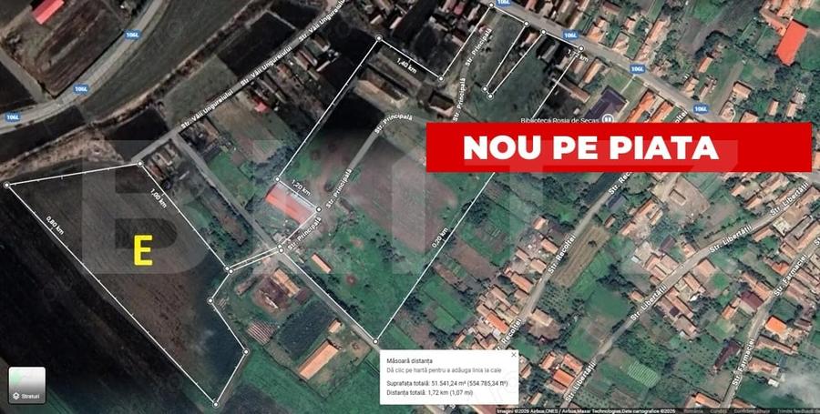 Teren Construcții intravilan de 47600 mp, în Roșia de Secaș