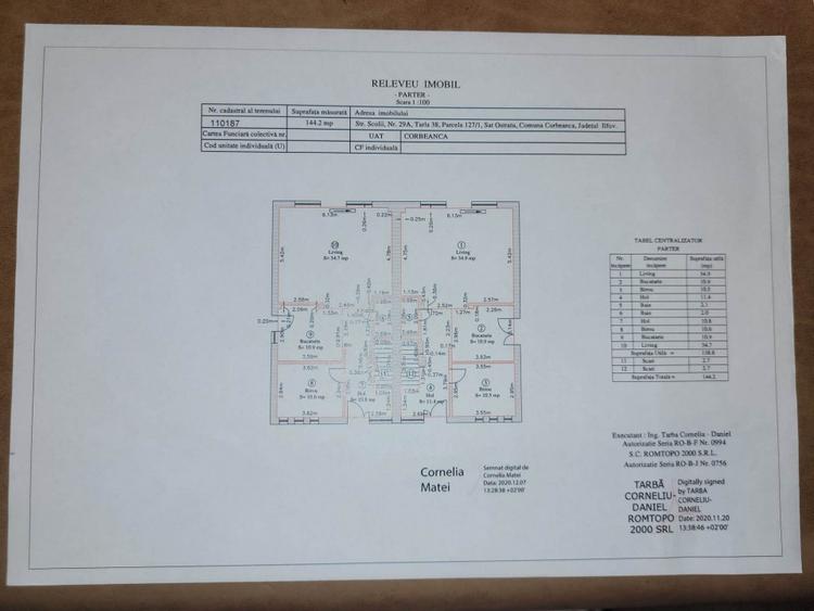 Duplex cu 5 camere cu Teren 256 Mp în Corbeanca