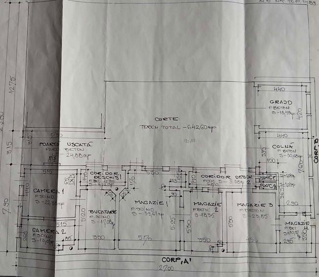 Casă cu 4 camere cu Teren 800 Mp în Central