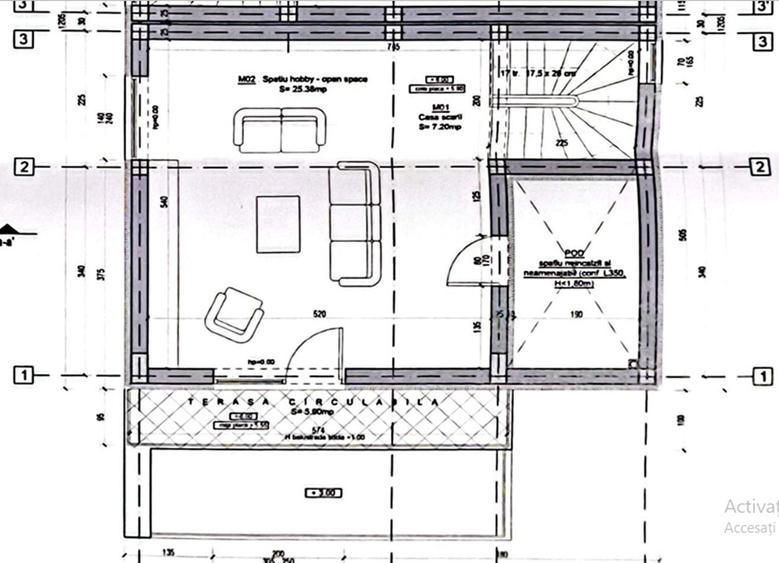 Duplex cu 4 camere cu Canalizare în Central