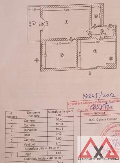 Apartament cu 2 camere semidecomandat, mobilat în Titan