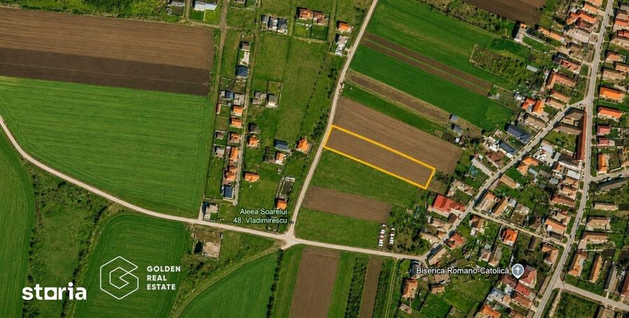 Teren de 5300 mp, în Vladimirescu