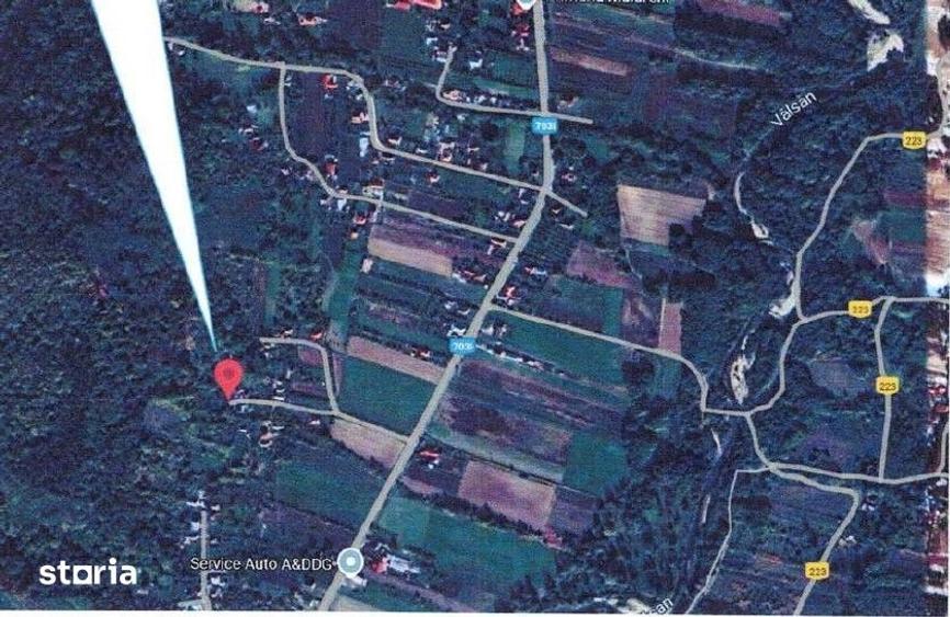 Casă cu 2 camere cu Teren 1546 Mp în Mălureni