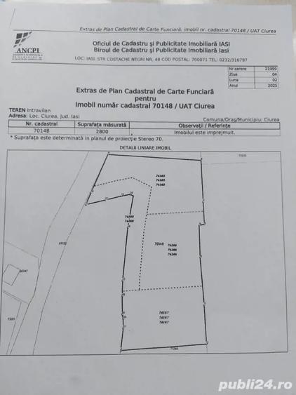 Teren de 772 mp, în Lunca Cetățuii