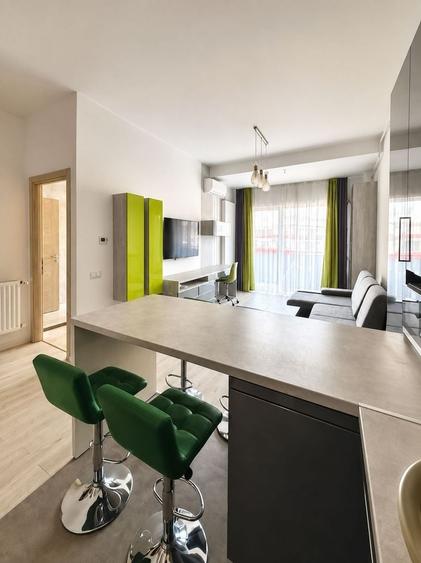 Apartament cu 2 camere semidecomandat, mobilat în Bună Ziua