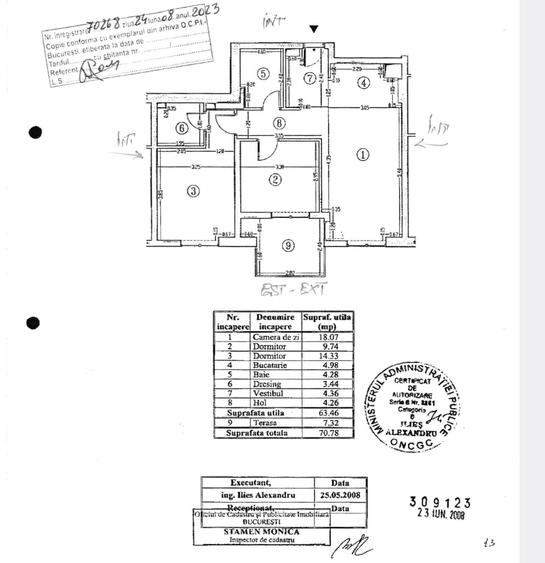 Apartament cu 3 camere decomandat în Bucur Obor